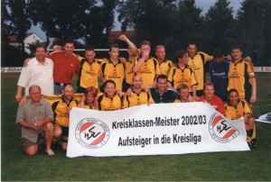 Kreisklassenmeister 2003 Kreisliga-Aufstieg